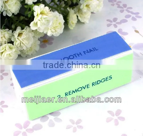 2013 Hot sale fluorescence color 4-way block nail file
