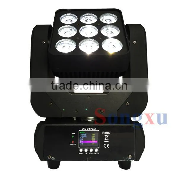 professional led dj lighting 9x10w matrix moving head led stage light