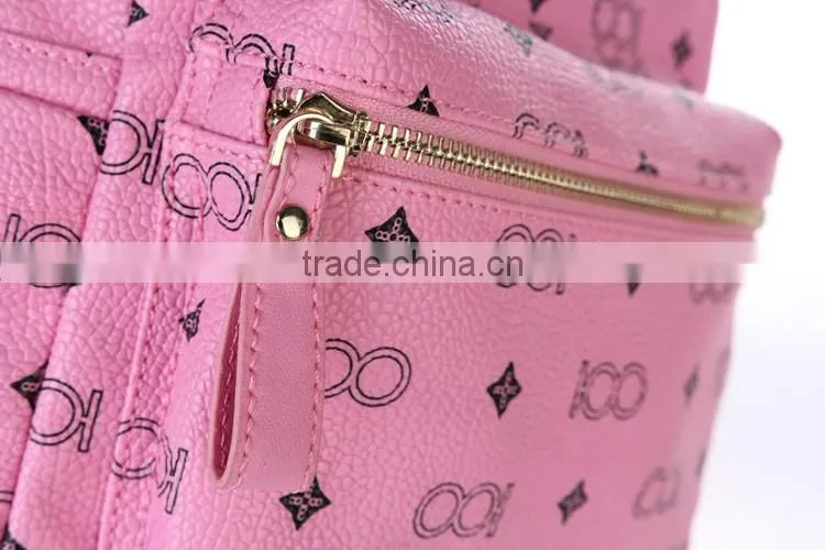 Factory Direct Sale Custom women Washed PU Leather school bag Vintage Washed Backpack