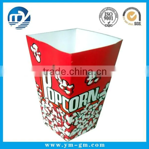 Customized plain paper popcorn box