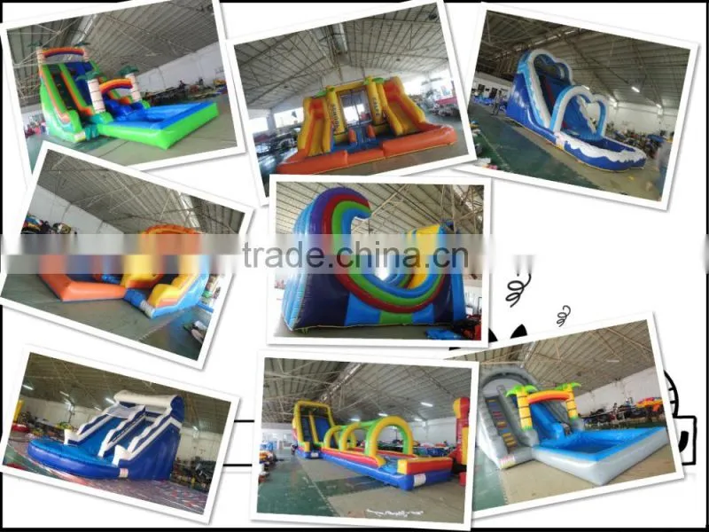 SeaWorld inflatable pool slide,used inflatable water slide and pool for sale,entertaining inflatable water park wholesale