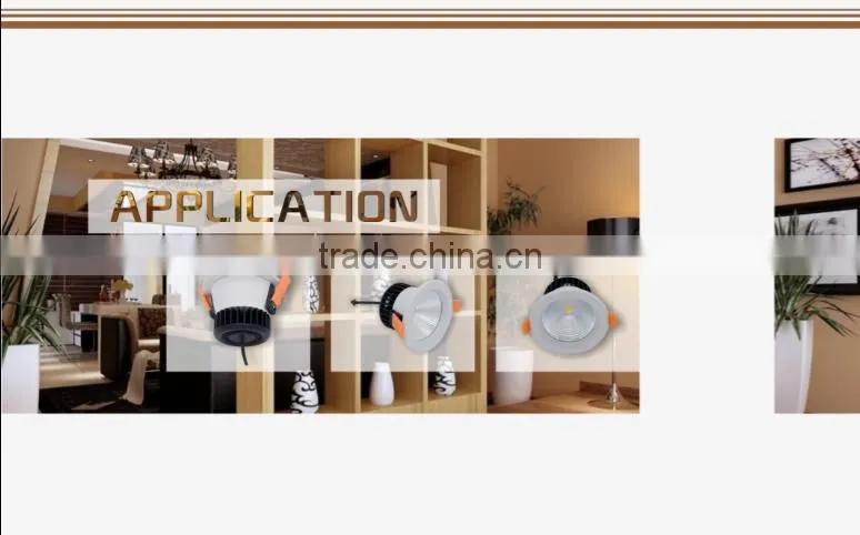 5W 1210Lumens SAMSUNG SMD 140mm Cut Out LED Aluminum Recessed Downlight