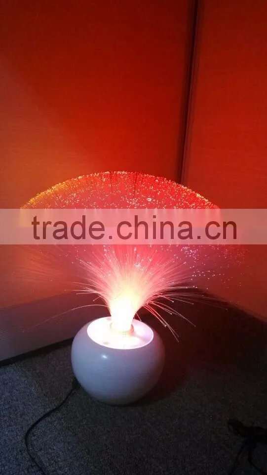 Home an Garden LED color changing table optical fiber lamp with CE and ROHS with plastic base