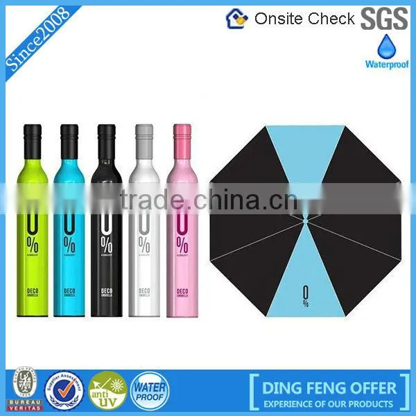 2015 most popular perfume bottle shaped wine umbrella bottle for gift
