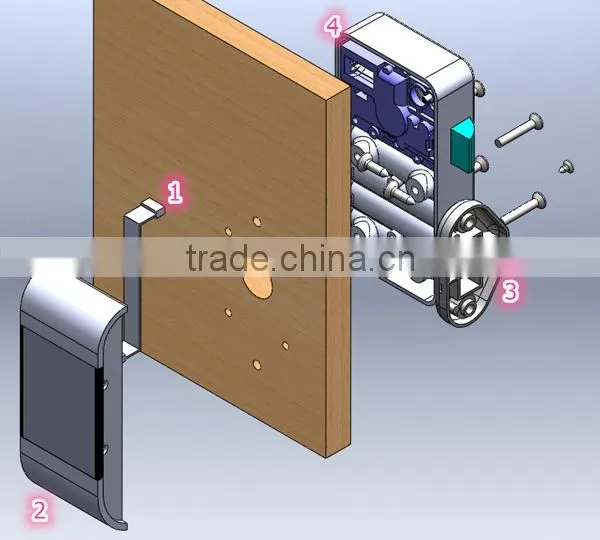 Electronic password protected lock for locker (11AM)