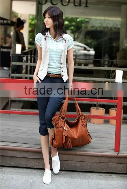 New design genuine leather handbag