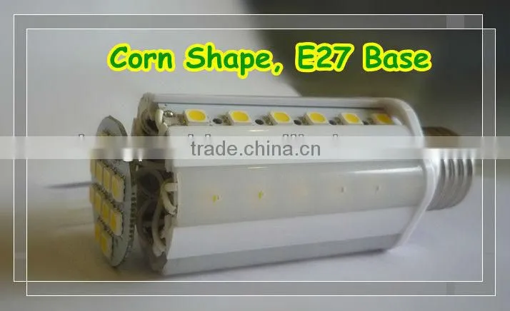 220V E27 42 LED SMD Corn Bulb 10W Warm White Lamp 230V