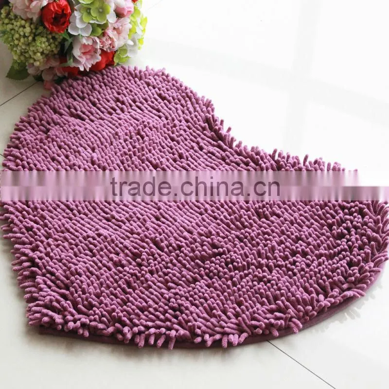 50*60cm chenille high pile bathmat rugs and mat