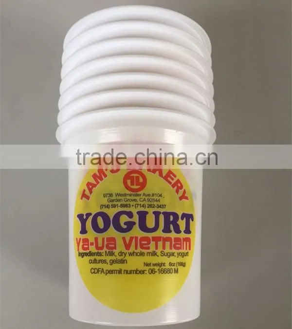 Hot sale yogurt cup, PP yogurt cup, PS yogurt cup with printing