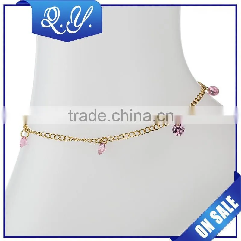 Fashion Bracelet Anklet Gold Plated Leaf Shaped Bracelet Wholesale