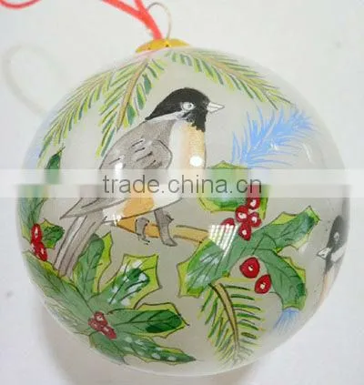 Inside Painted Glass Christmas Ball