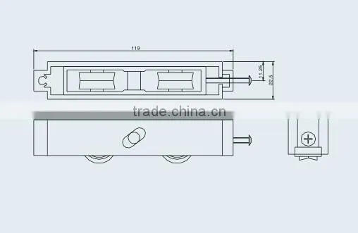 Aluminium sliding window roller 2020-N