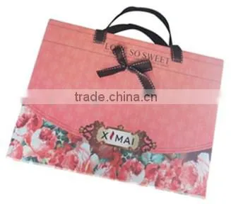 cheap kraft paper bag with handle logo printing