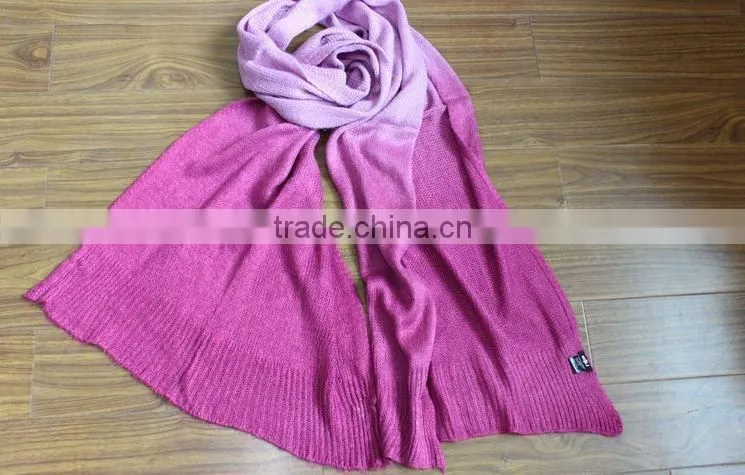 fashion lady acrylic knitted shawl
