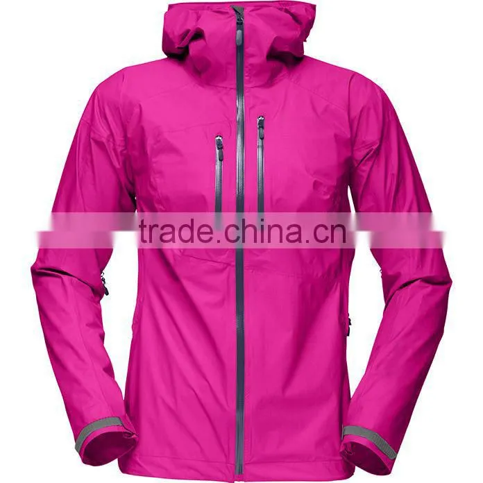 Fashion design outdoor waterproof hooded jacket women