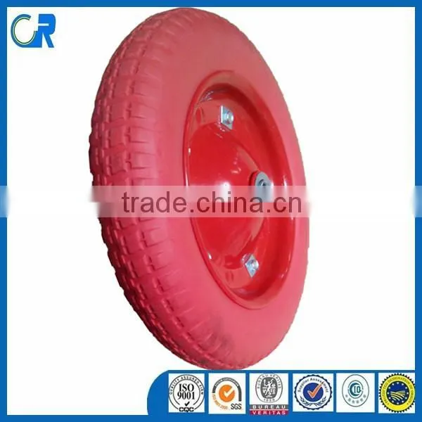 Yinzhu direct production environmental 3.00-8 polyurethane solid tire for wheel barrow