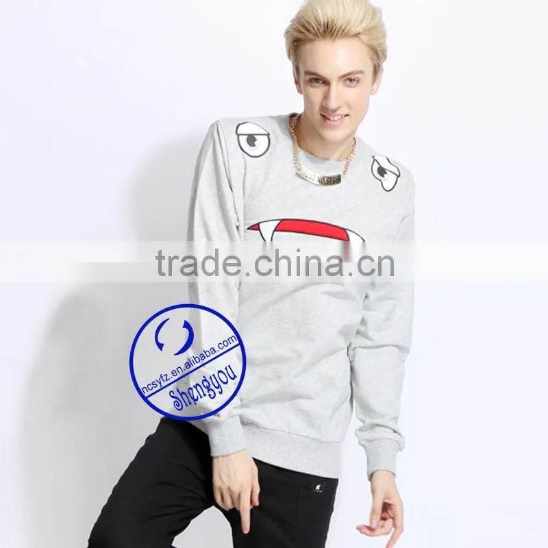 2015 Custom Best Quality Mens Pullover Sweatshirts with Printing