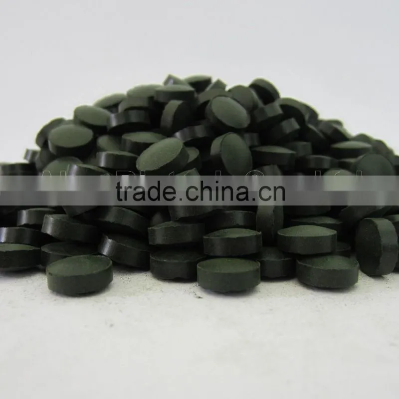 100% Natural bulk green spirulina tablet in sze 200mg300mg400mg500mg