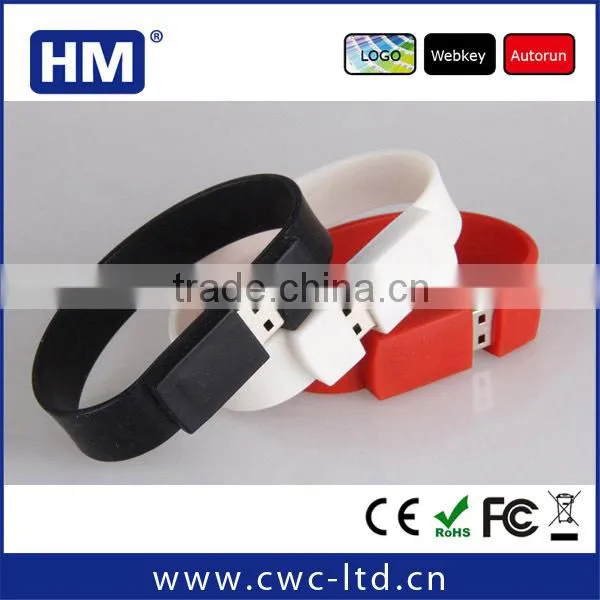 wholesale special gift bracelet usb 3.0 for promotion 1gb/2gb/4gb/8gb/16gb/32gb/64gb