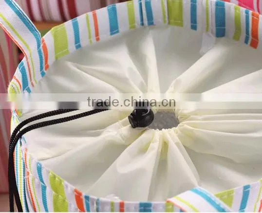 Hotsale stripe design cooler lunch bag china supplier