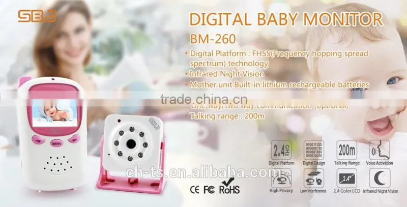 2.4" lcd Wireless Video Baby Monitor ,Cheap Baby Camera