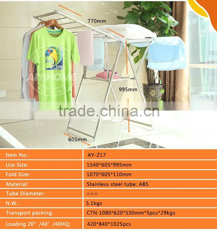 Balcony fold up brand clothes hanger