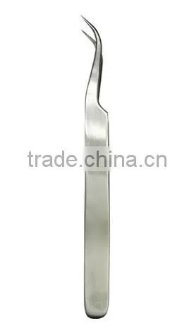 K-Master long nose bent nose tweezers precision stainless steel