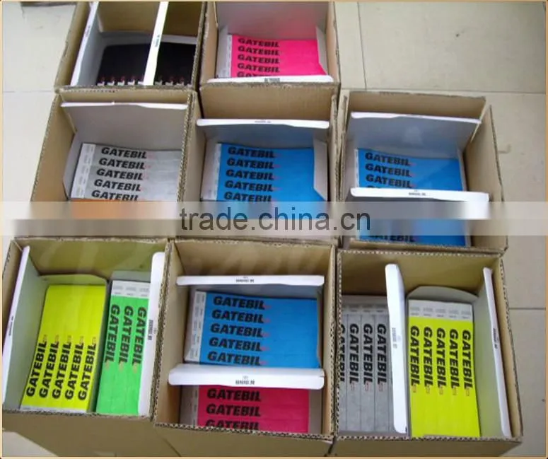10inch long disposable promo tyvek material paper wristbands