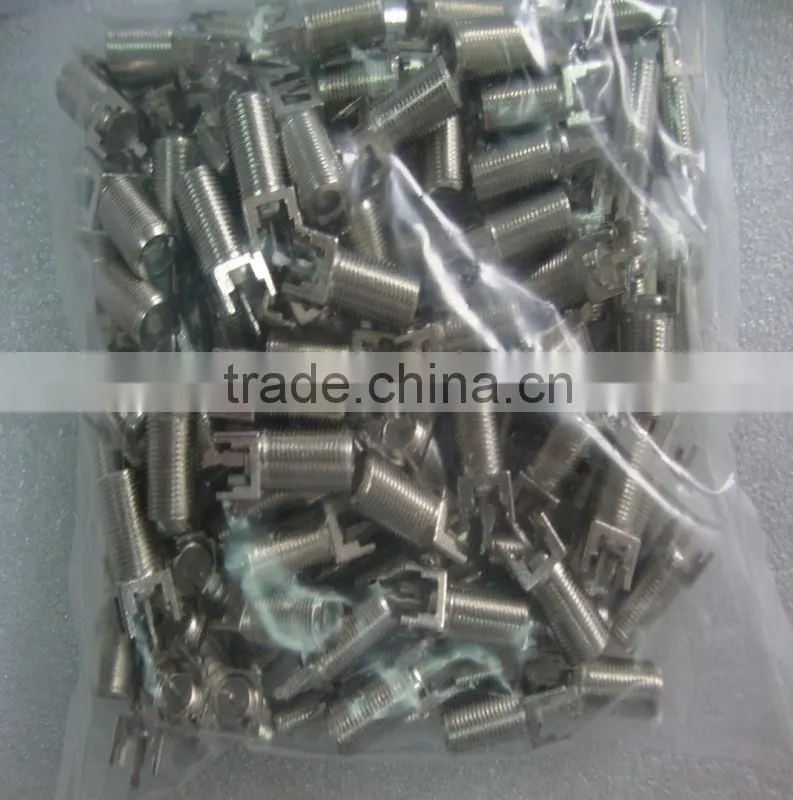 Four Feet F Female F Type Connector PCB Mount