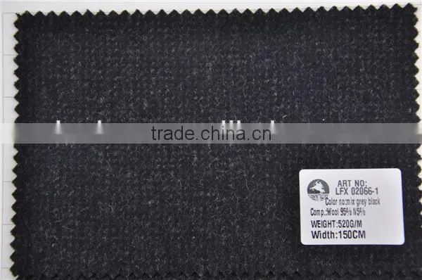 Wholesale high quality wool nylon woolen costume tweed fabric