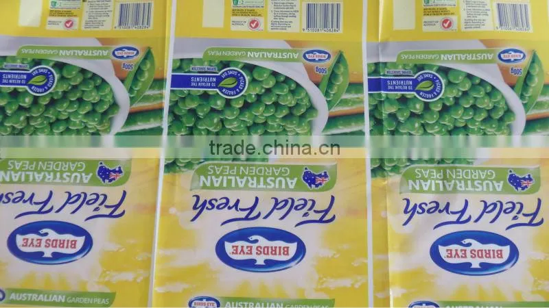 Pet film roll for packing hot pepper