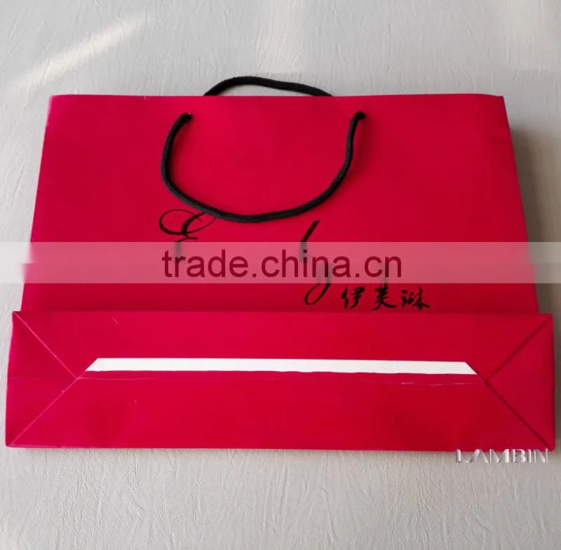 Top quality paper hand bag for fashionable wool women swearter