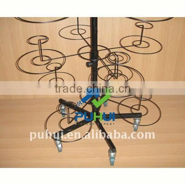 metal spinning hat display fixture