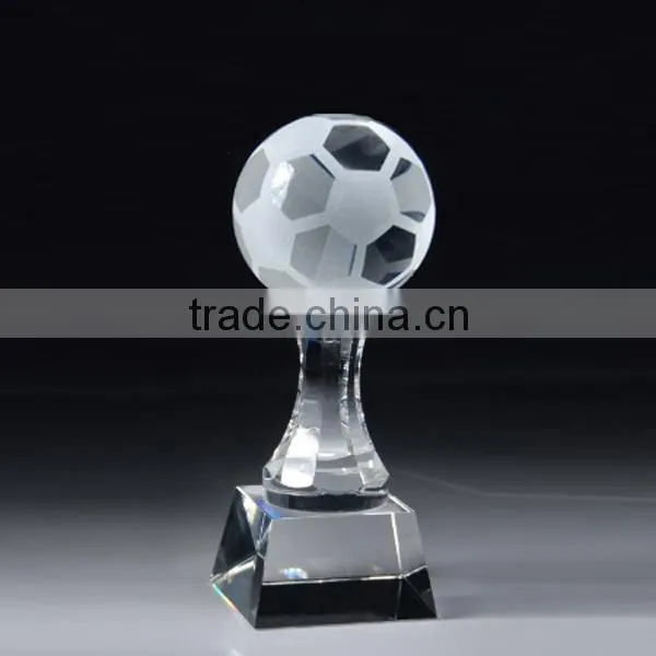 Top Quality Crystal Globe trophy Awards With Logo Printed For Company or sport Souvenirs