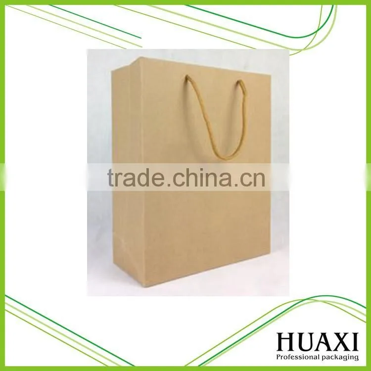 Factory direct made Recycled white & brown kraft paper bags with twisted paper handle