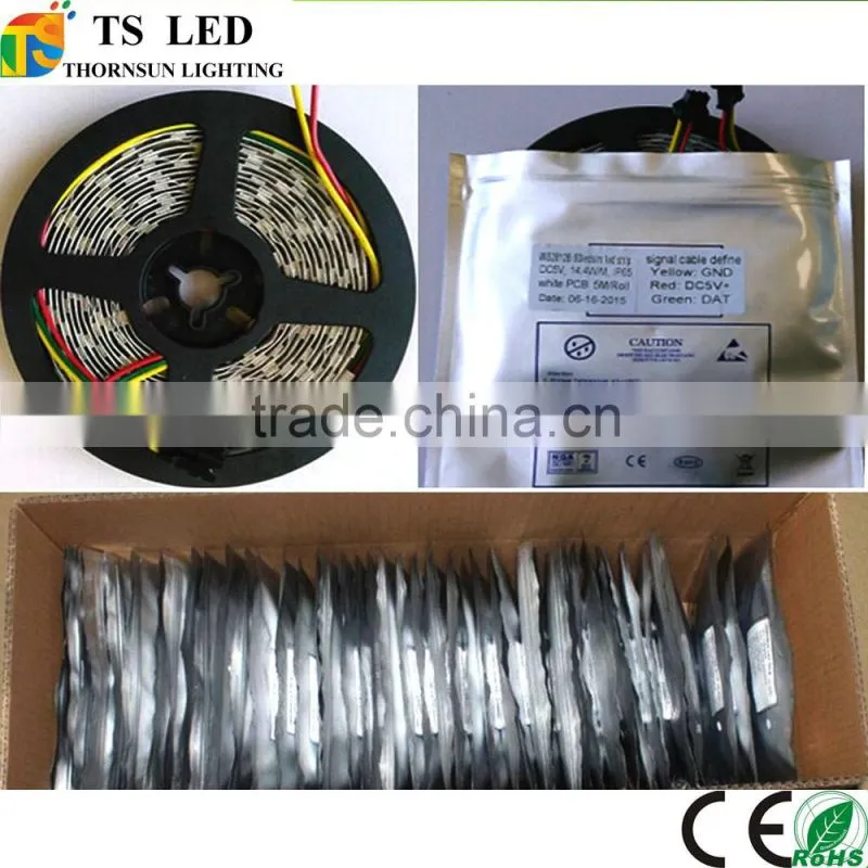 IP20 IP65 addressable flexible led strips ws2812b 60 leds/m