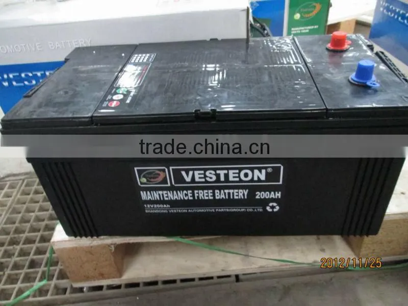 Dry charged auto battery (dry battery )