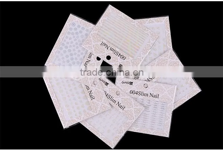 2016 Hot selling heart shape for 3D Nail art sticker wholesale