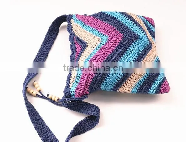 2016 fashion design shoulder bag national style nice bag women's woven bag