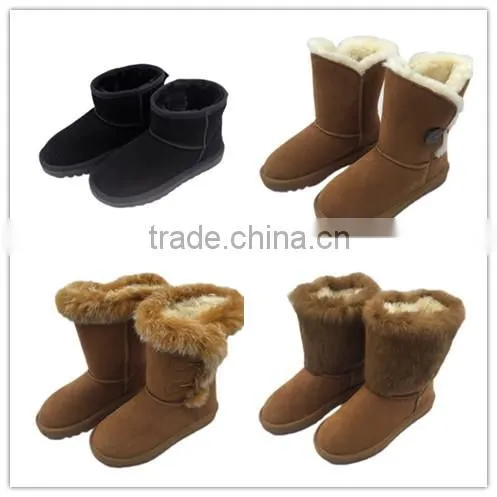 Wholesale classy buckle women leather boots