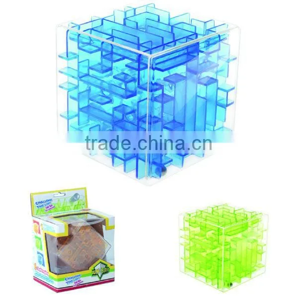 solid color 3d puzzle cube maze puzzle game