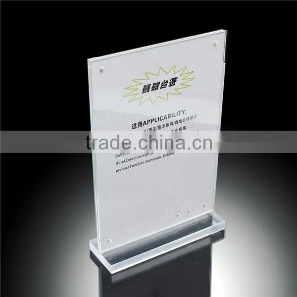 Holder acrylic for table, stand for restaurant, card stand holder