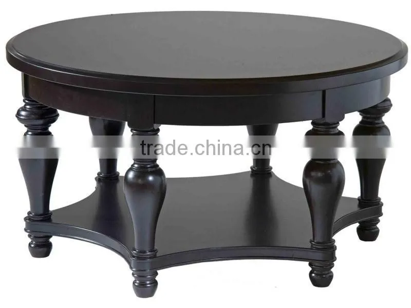 HDCT246 High Gloss big round indian wooden tea table