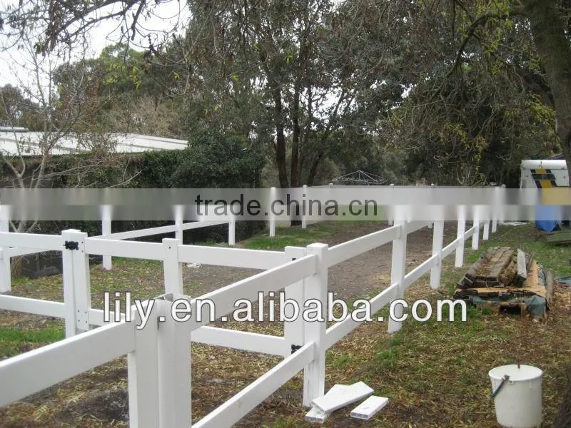 PVC ranch fence