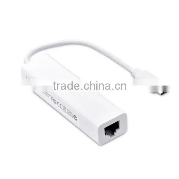 Multi-function Type C to 3 Ports USB Hub With RJ45 LAN Ethernet Adapter Cable For Macbook 12 inch