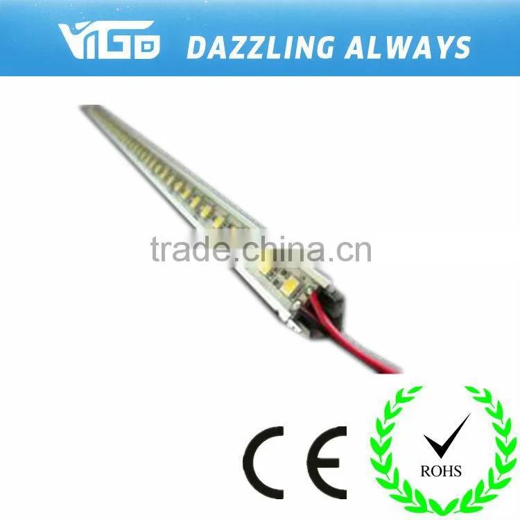 Super bright 12v 5630/5050 smd led rigid strip V case unwaterproof