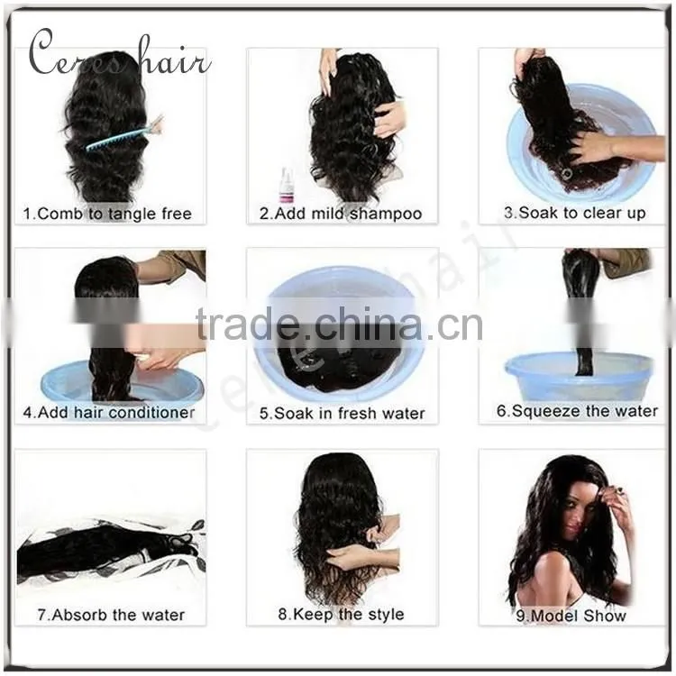 100% straight lace wig brazilian hair, full lace wig with bangs for black women