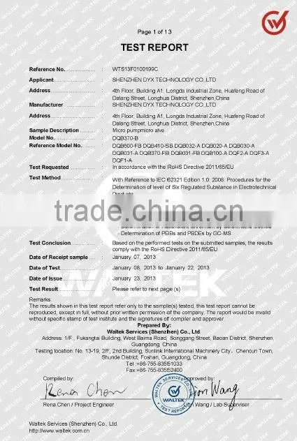 Micro vacuum diaphragm pump 6v dc