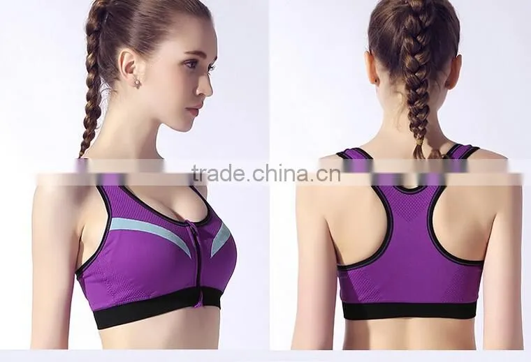 Summer Style Women Cotton Stretch Athletic Vest Gym Fitness Sports Bra
