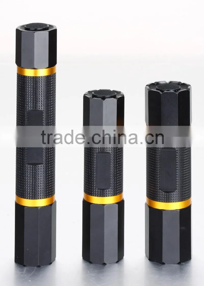 POPPAS-LM 005 Series rechargeable design aluminum alloy Xpe 3w led flashlight